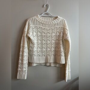 Pink Martini Cream Knit Sweater